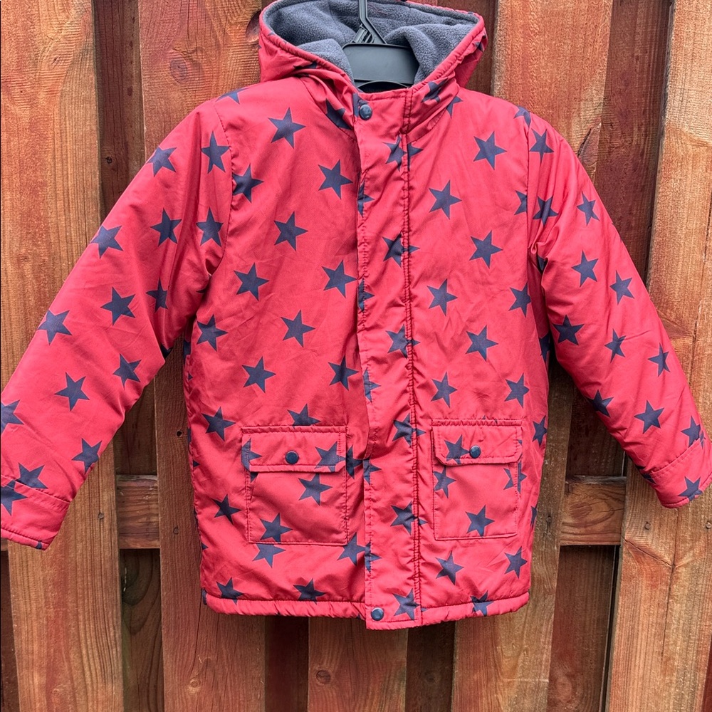Wippette Red Star Puffer Jacket for Kids Size 10/12